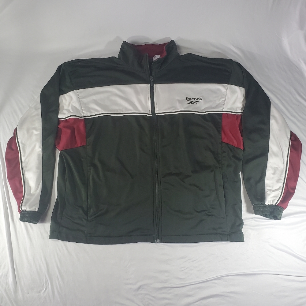 Vintage mens reebok track zip top. Xl.